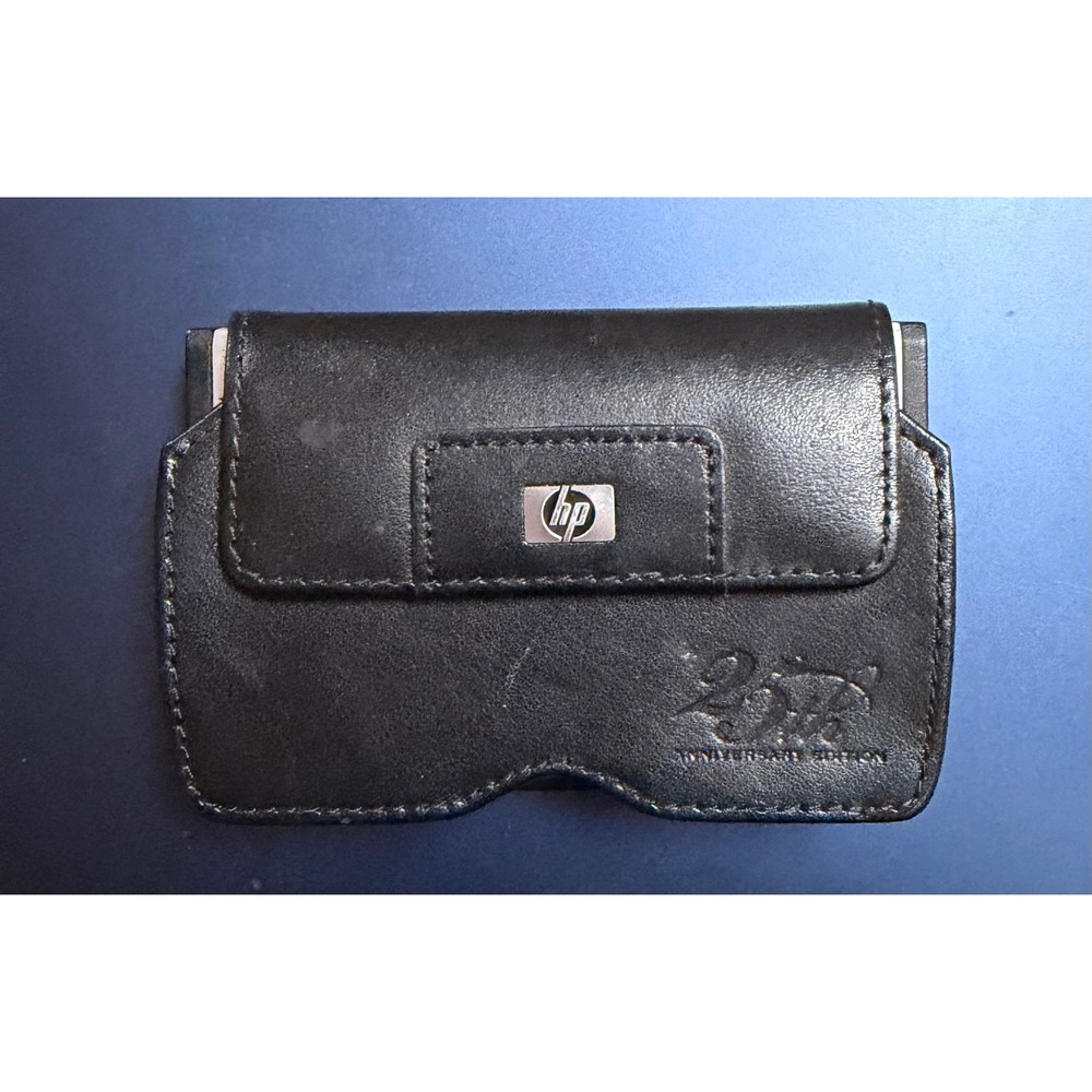Hewlett Packard HP 12C Platinum 25th Anniversary Calculator Leather Pouch